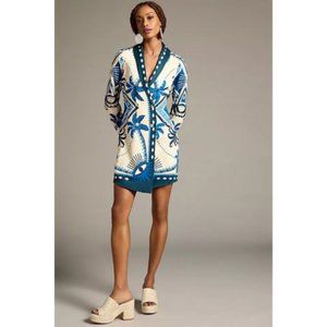 NWT FARM Rio Long-Sleeve Blazer Dress